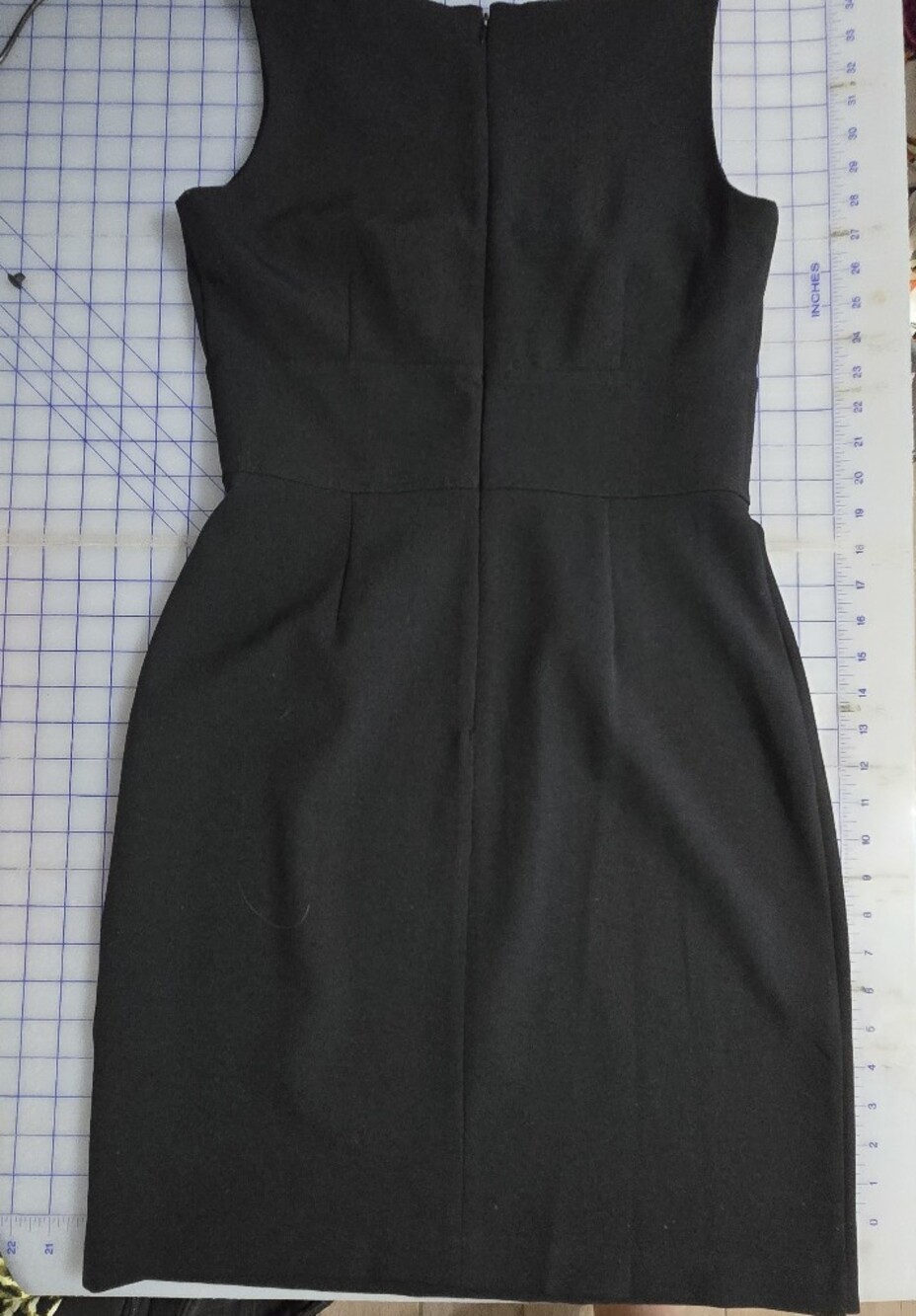 Studio One Black Sleeveless Scoop-Neck Mini Dress Fit & Flair Buisiness Size 8 - Picture 5 of 9